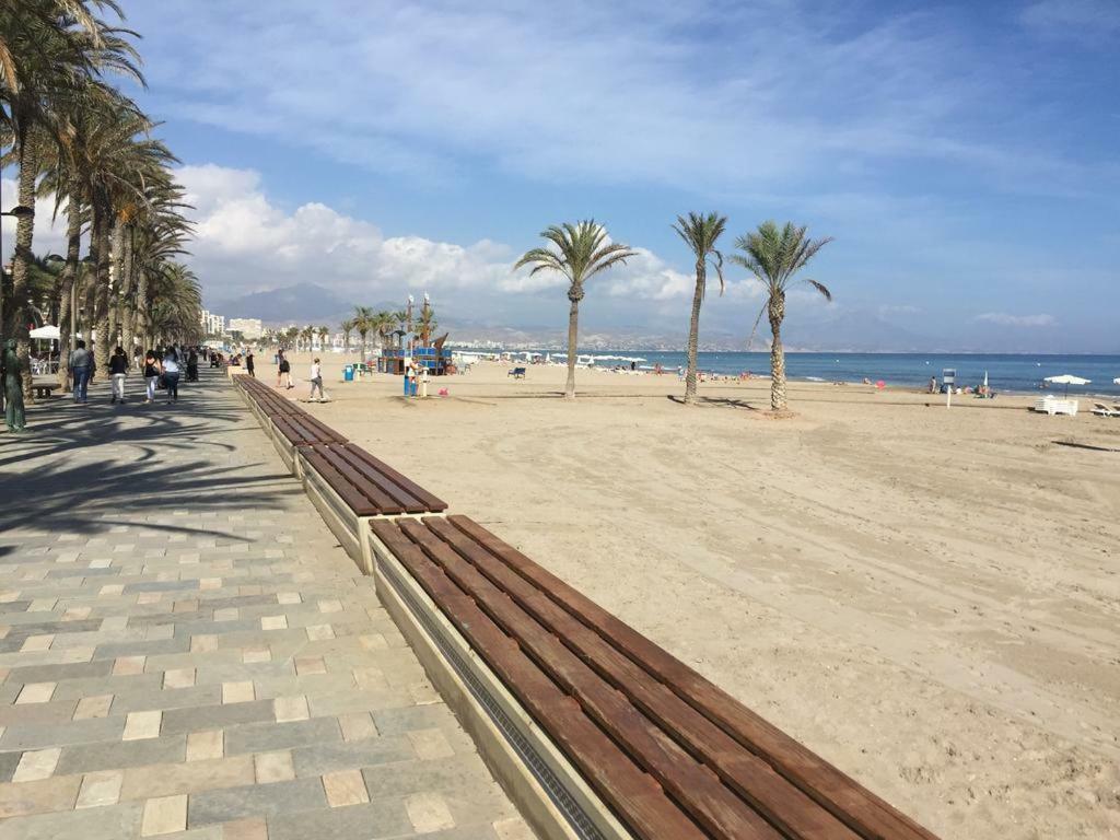 1A Linea Playa San Juan. Vistas. Piscina. Bbq. Gym Apartment El Campello Ngoại thất bức ảnh
